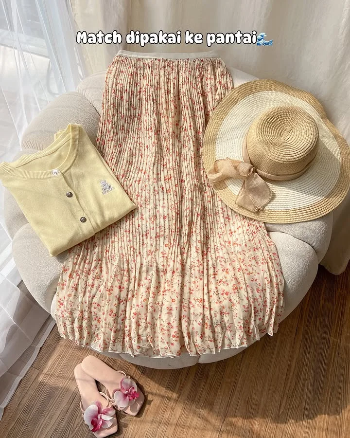 Florat Skirt Cardigan Pastel - Foto 5