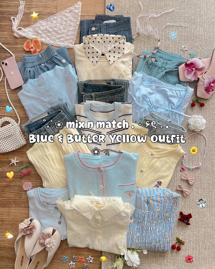 Blue & Butter Yellow Outfit